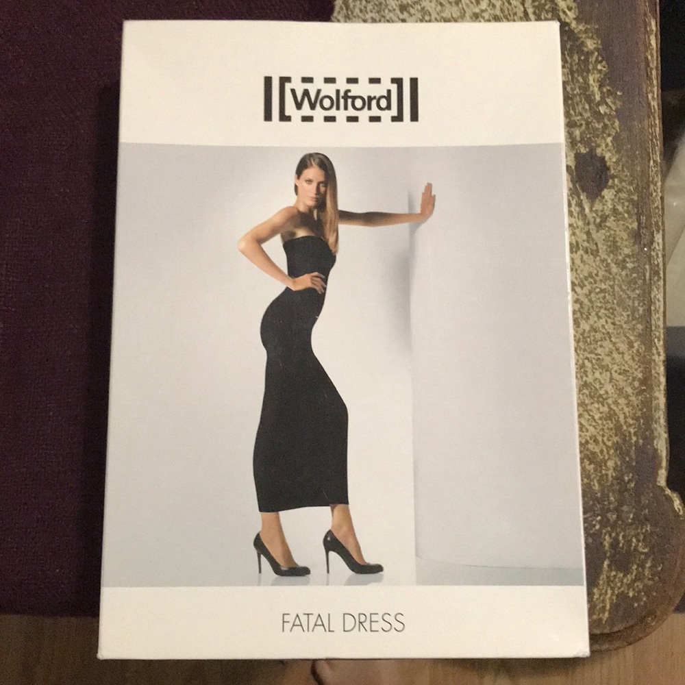 Wolford Fatal strapless tube dress extra small nwt wheat XS